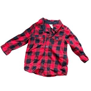H&M • button down buffalo plaid shirt